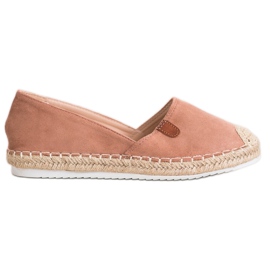 SHELOVET Klassiska Espadriller rosa