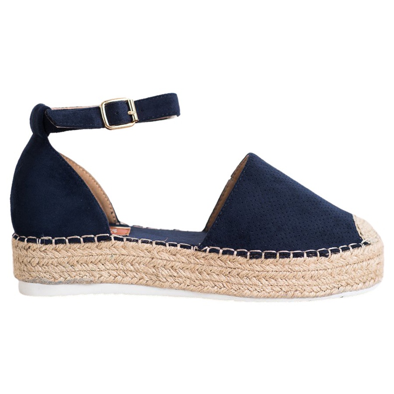SHELOVET Openwork Espadrilles blå