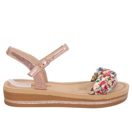 Champagne damsandaler CK151P Champagne rosa