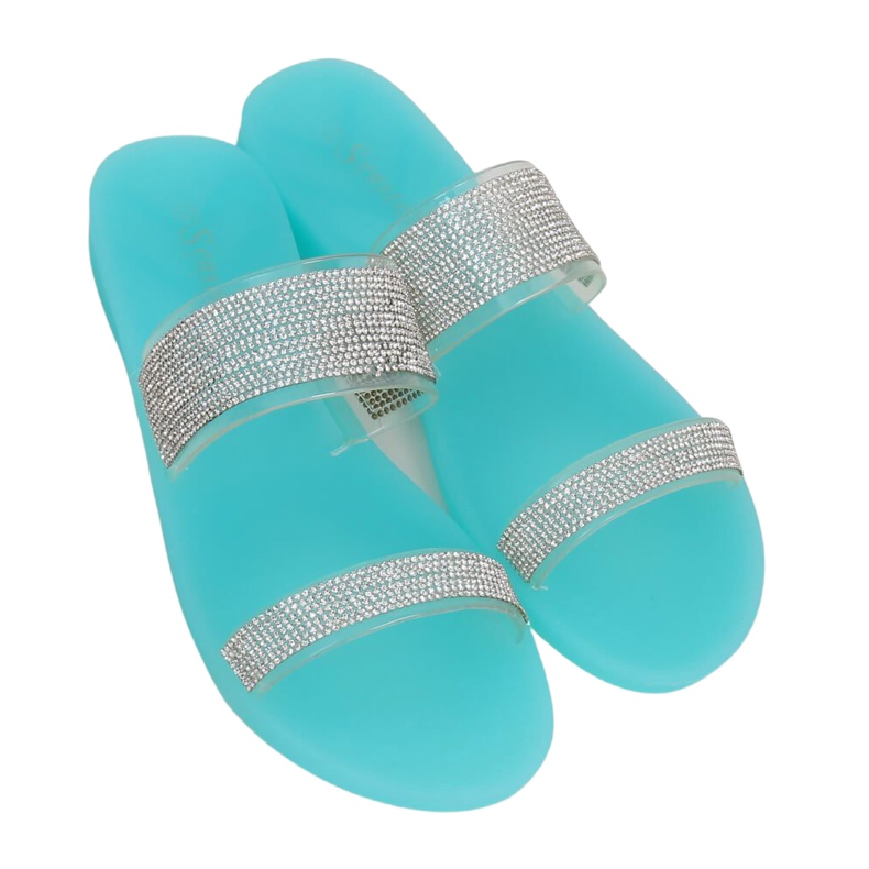 Blå silikon flip-flops BG51 Blå