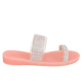 Rosa BG51 Rosa tofflor i silikon