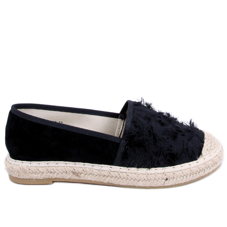 Svarta damas espadriller BB29 Svart