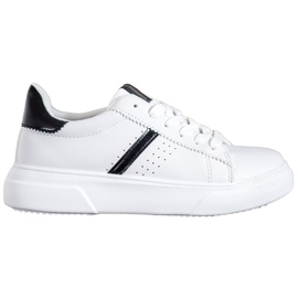 Renda Sneakers med svarta inlägg vit