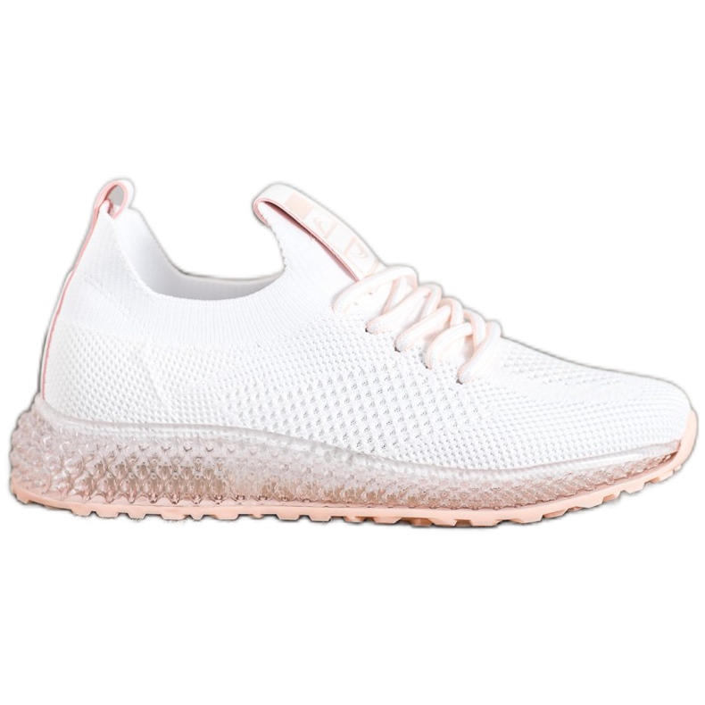 SHELOVET Sneakers med genomskinlig sula vit