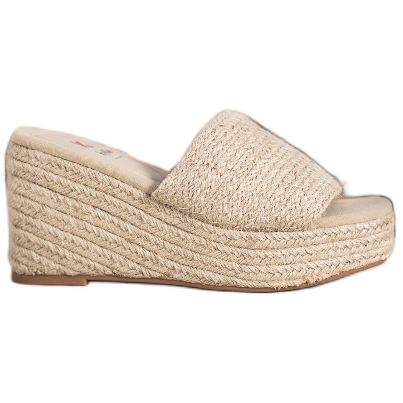 Kylie Moderiktiga kil tofflor brun