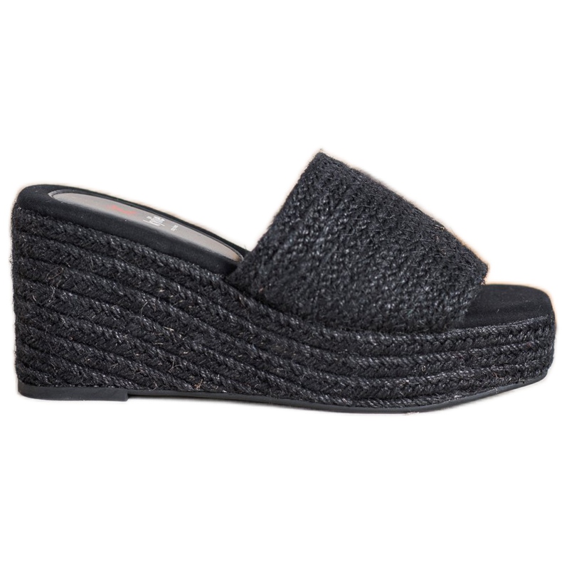 Kylie Moderiktiga kil tofflor svart