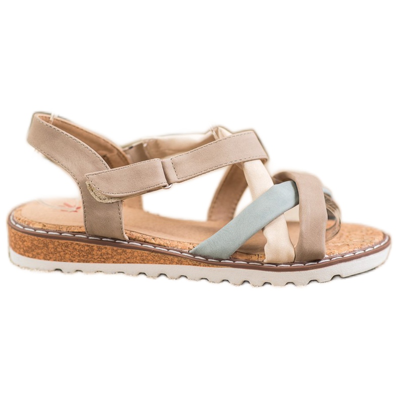 Kylie Sandaler med kardborreband brun