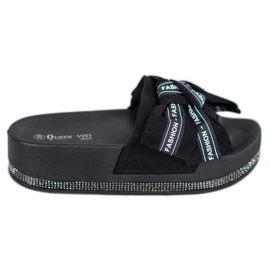 Queen Vivi Svarta mode tofflor