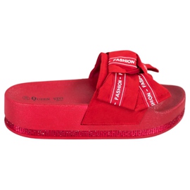 Queen Vivi Röda mode tofflor