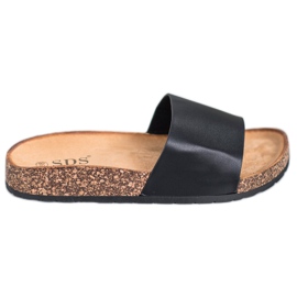 SDS Klassiska tofflor svart