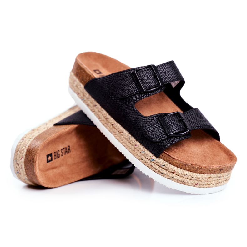 Dam Tofflor Big Star Black FF274664 svart