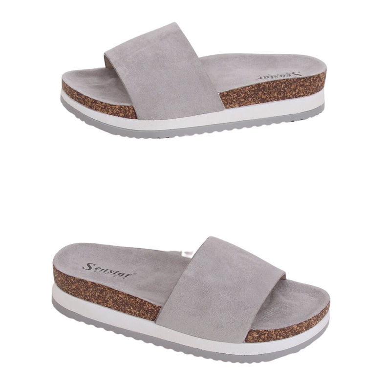 Grå Kvinnors grå tofflor CK184P Grå