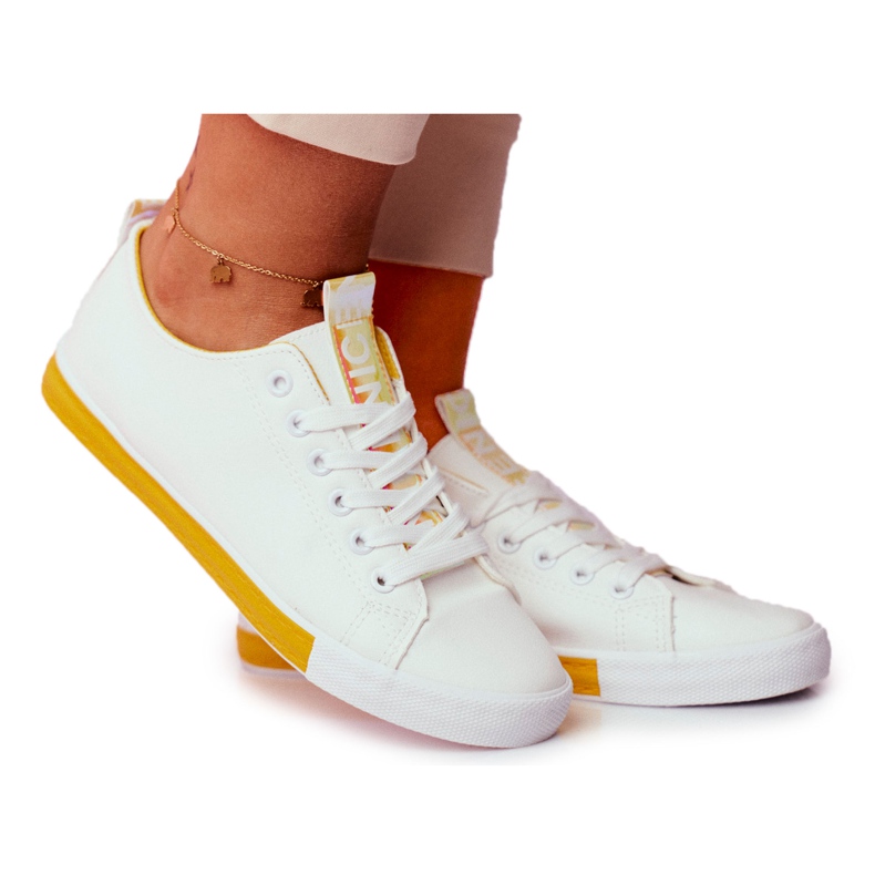 SEA Klassiska damskor Sneakers Yellow Ville gul