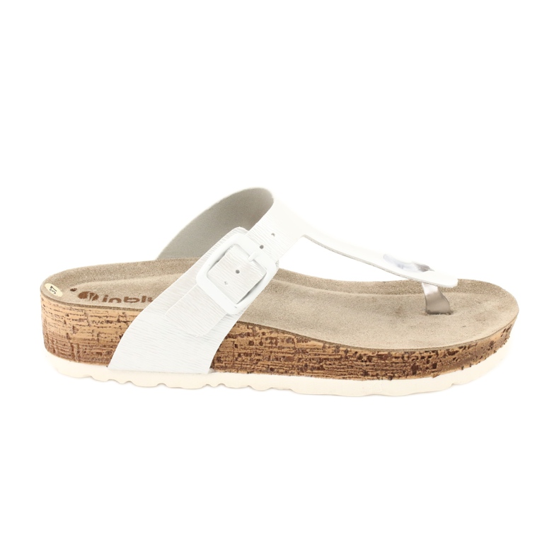 Anatomiska Inblu NM020 anatomiska flip-flops för kvinnor vit