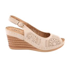 Evento Bekväma kile sandaler 20SD98-1862 brun gul