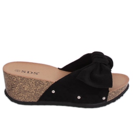 Svarta kil tofflor 7862-KL Black II Quality