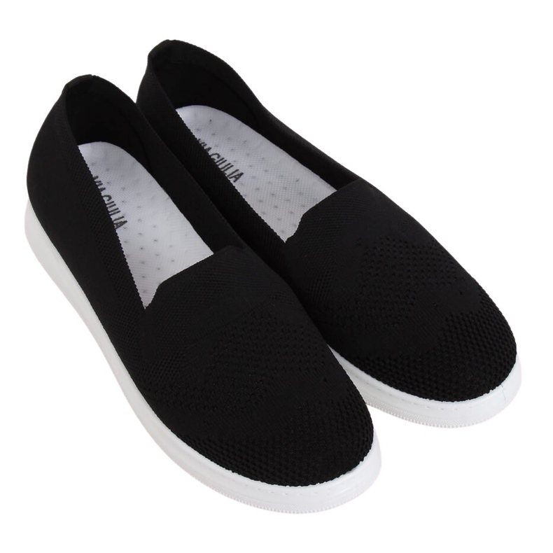 Svarta kvinnors svarta sneakers ZK069 Nero