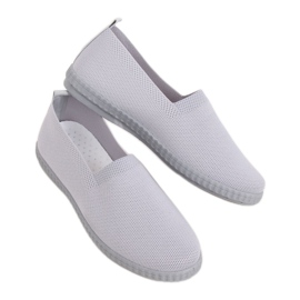 Grå Kvinnors grå sneakers ZK118 Grigio