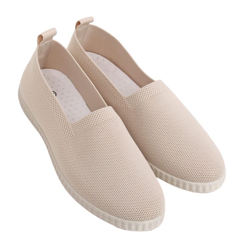 Beige beige sneakers för kvinnor ZK118