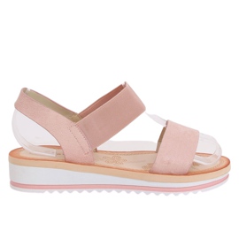 Rosa damsandaler E008 Rosa