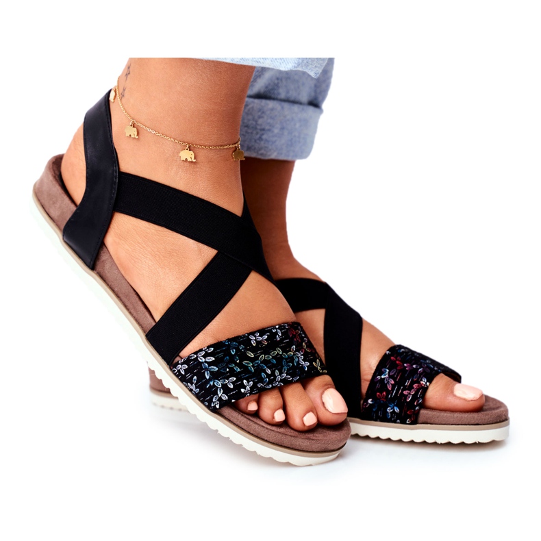 EVE Eleganta damsandaler Svart Morrin