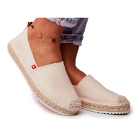 Kvinnors Espadriller, Flätad Sula Beige Big Star FF274A500