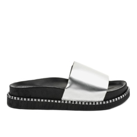 CH-107 silver tofflor grå