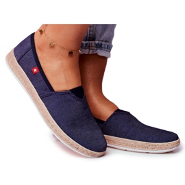 Dam Espadrilles Big Star Slip-on Marinblå FF276024