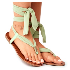 FS1 Sandaler för kvinnor Sandaler Flip-flops Tied Green Derryl grön