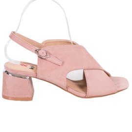 Kylie Snygga sandaler i pulverform beige