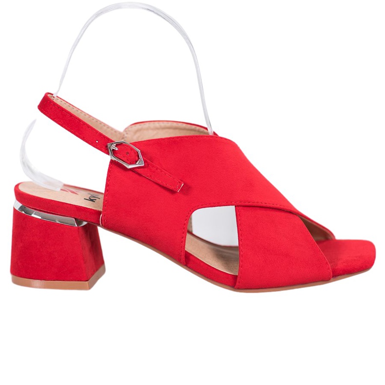 Kylie Snygga röda sandaler