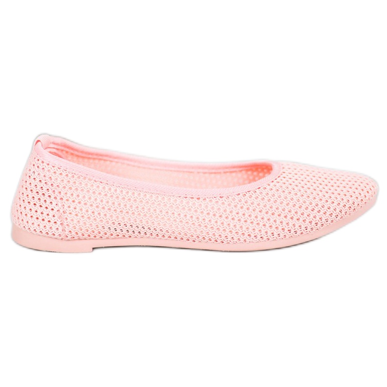 SHELOVET Lätta öppet ballerinor rosa
