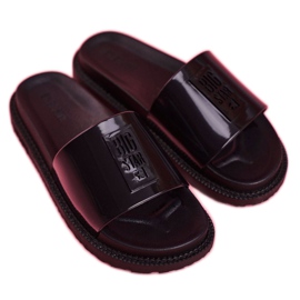 Big Star Tofflor för kvinnor på den svarta plattformen FF274813