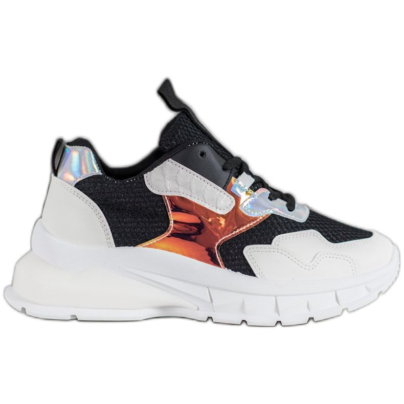 Mannika Trendiga sneakers med mesh svart