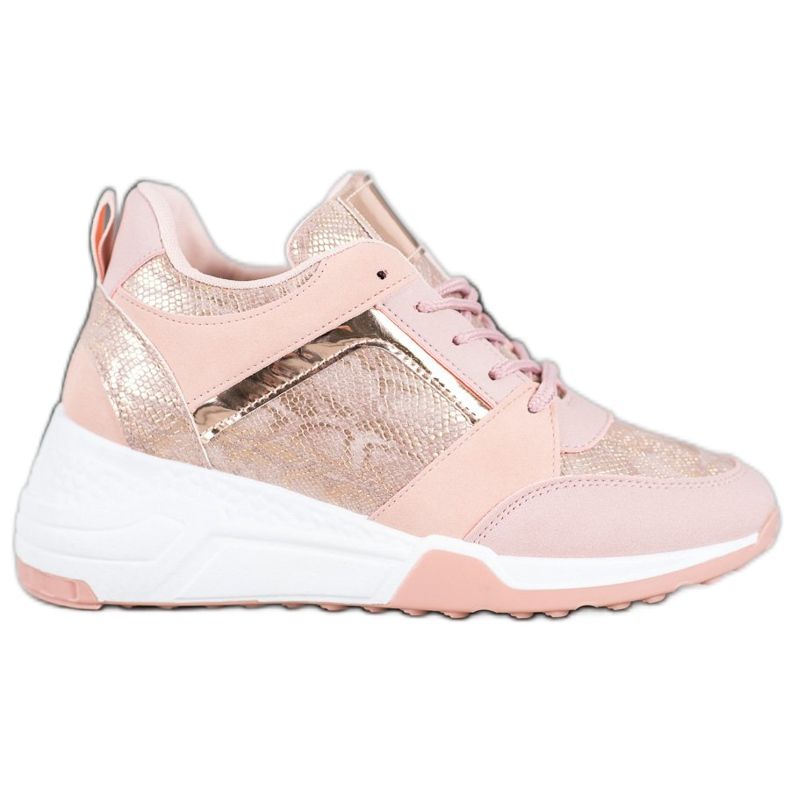 SHELOVET Wedge Sneakers rosa gul