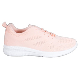 Renda Openwork sportskor rosa