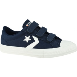 Converse Star Player Low Kids 667547C skor marinblå grå