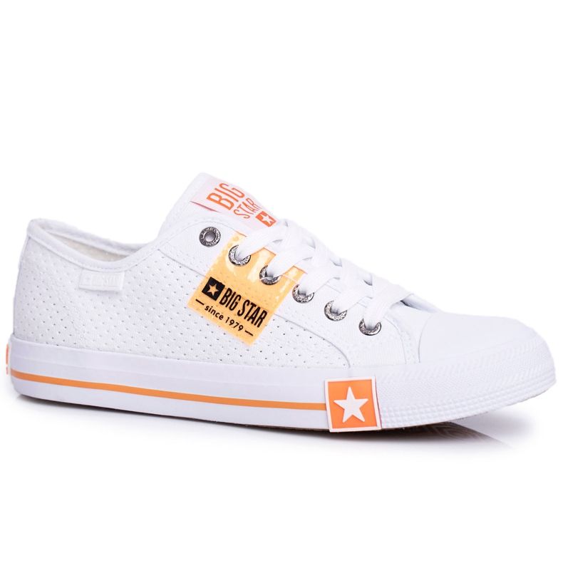 Dam Sneakers Big Star Openwork White FF274035 vit