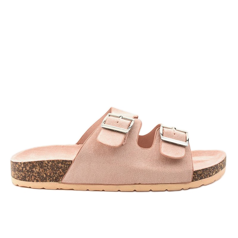 Rosa tofflor med spänne BL3100-SF