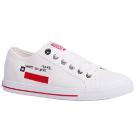 Dam Sneakers Big Star White FF274079 svart röd