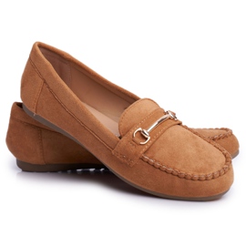 BUGO Dam Loafers Mocka Camel Dive brun