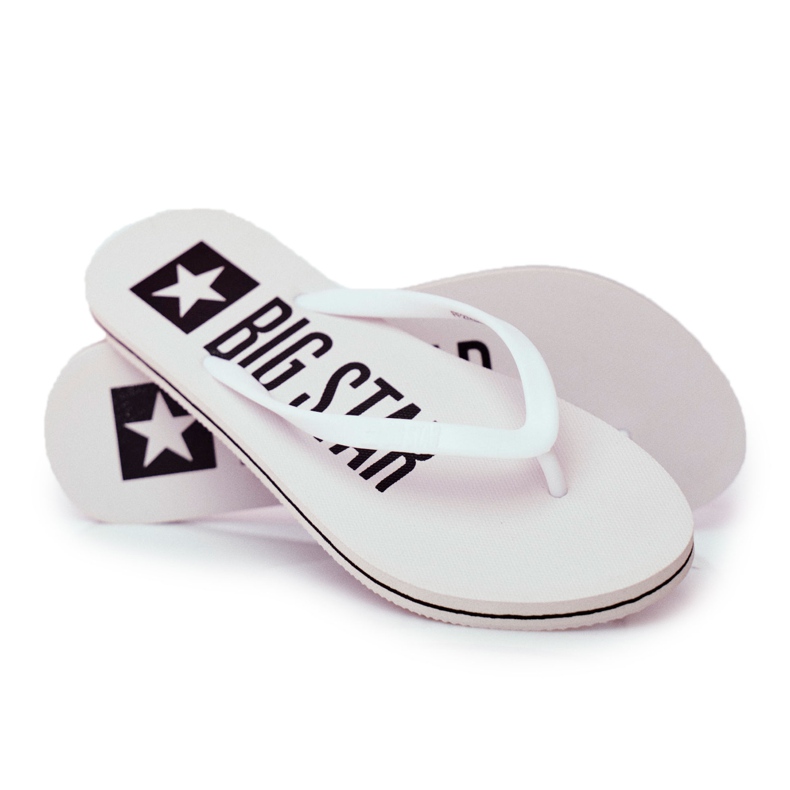 Dam Tofflor Flip-flops Big Star White FF274A320 vit