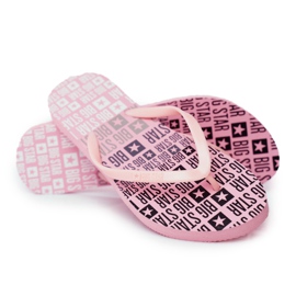 Dam Tofflor Flip-flops Big Star Pink FF274A304 rosa