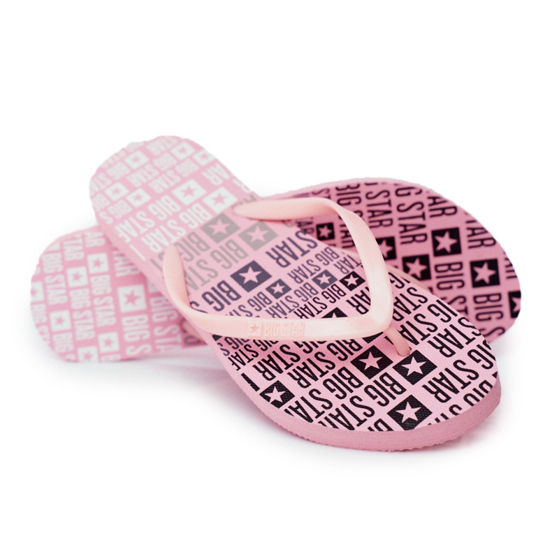 Dam Tofflor Flip-flops Big Star Pink FF274A304 rosa