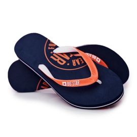 Dam Tofflor Flip-flops Big Star Marinblå FF274A297
