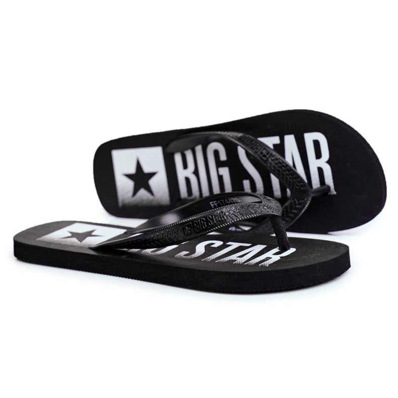 Herr Tofflor Flip-flops Big Star Black FF274A470 svart