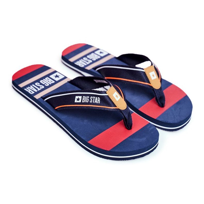 Herr Tofflor Flip-flops Big Star Marinblå FF274A459