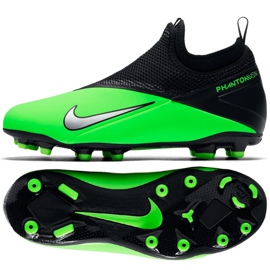 Nike Phantom Vsn 2 Academy Df Fg / MG Jr CD4059 306 fotbollsskor mångfärgad grön