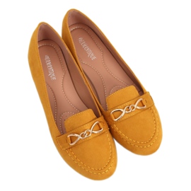 Kvinnors loafers honung 2S2018-157 Gul