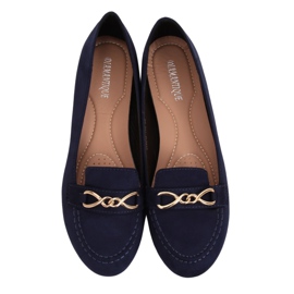 Marinblå loafers dam 2S2018-157 D.BLUE